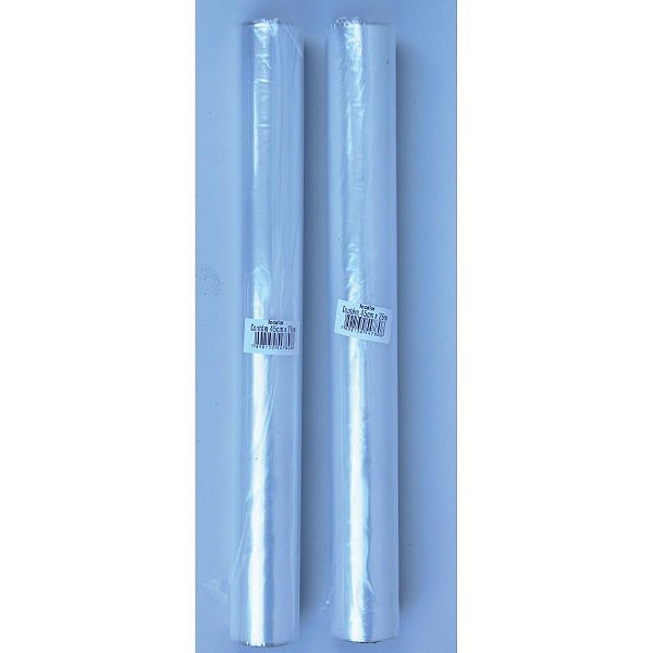 Plastico para Encapar 25M 45CM Incolor 0,4MM Rolo
