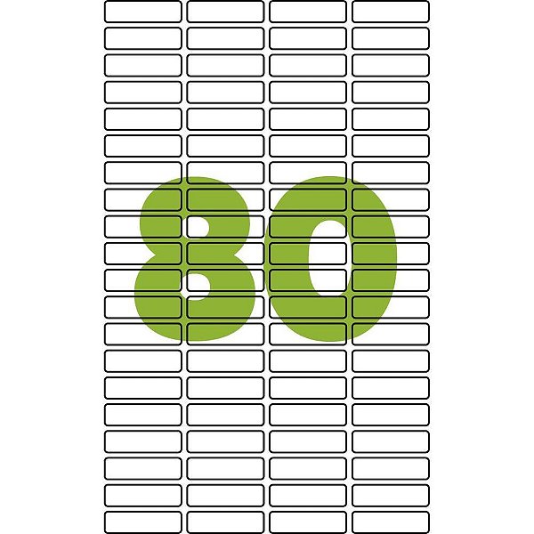 Etiqueta Carta 6187 100FLS 44,4X12,7 MM CX.C/8000