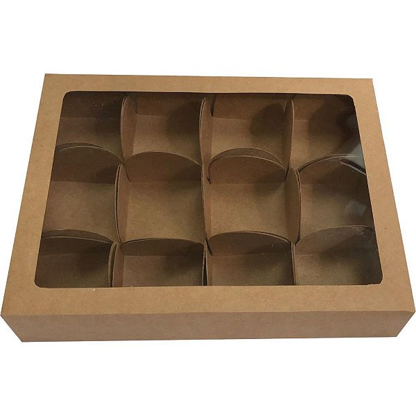 Embalagem para Doces KRAFT 17,3X13X3 12 UN PCT.C/10