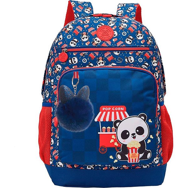 Mochila Infantil College Panda Pipoca GR