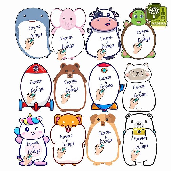 Lousa Infantil 43X30CM Modelos Sortidos DP.C/18