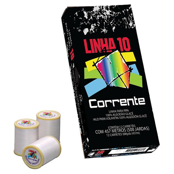 Linha para Pipa N.10 C/457MTS. 500 Jardas CX.C/12