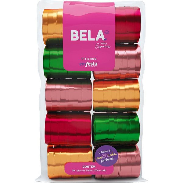 Fitilho 5MMX20M Fosco Sortido PCT.C/10