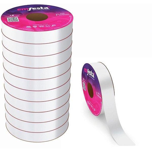 Fita Poli Lisa 15X50M Branca PCT.C/10