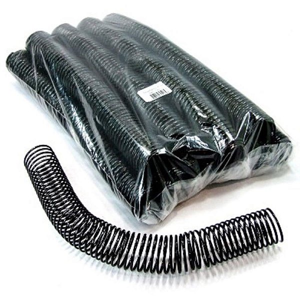 Espiral para Caderno 33MM Preto C/27UN. P/250FLS. Pacote