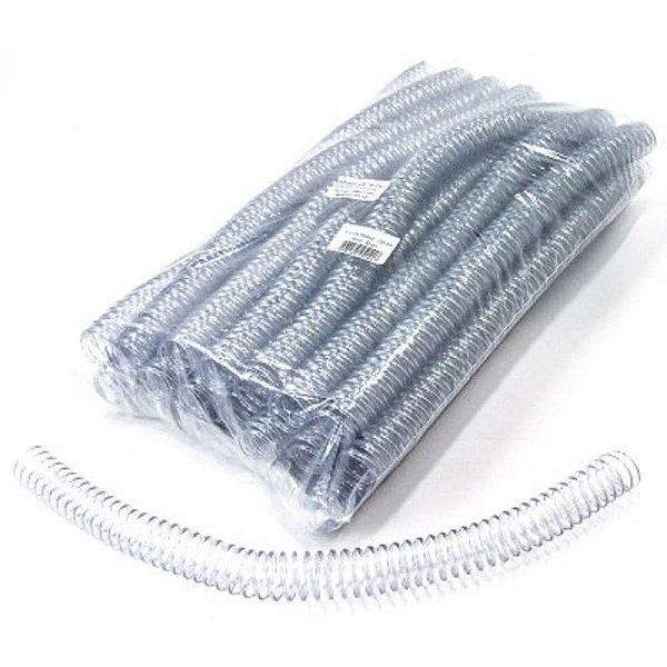 Espiral para Caderno 20MM TRANSP. C/80UN. P/120FLS. Pacote