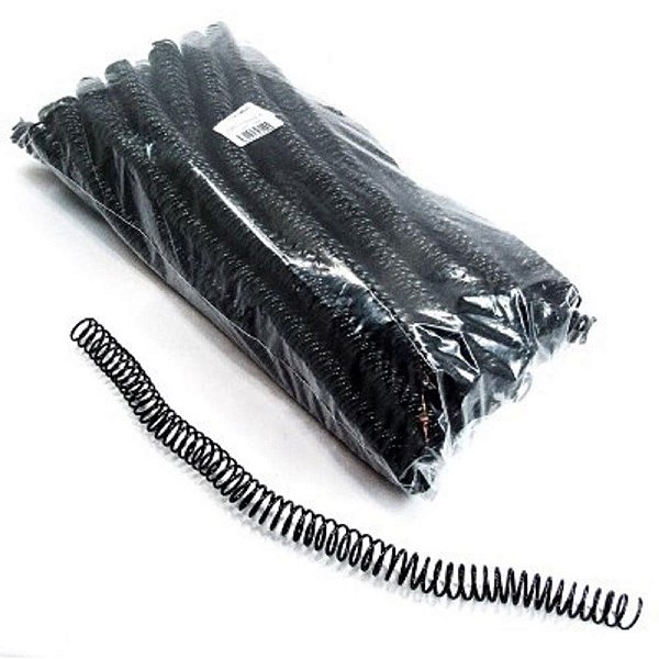 Espiral para Caderno 17MM Preto C/100UN. P/100FLS. Pacote (7898497710051)