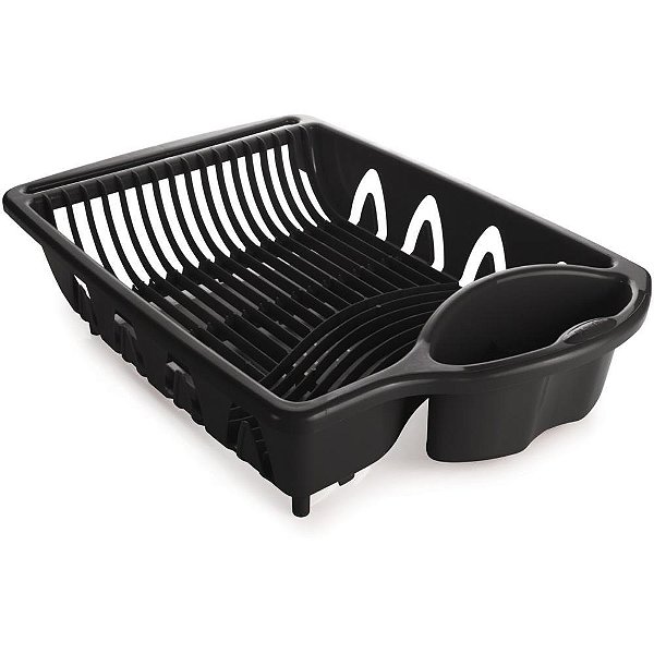 Organizador de Cozinha Escorredor de Louca Preto