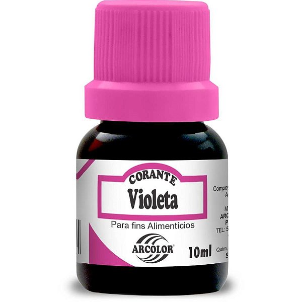 Corante Liquido Alimenticio Violeta 10ML. CX.C/12