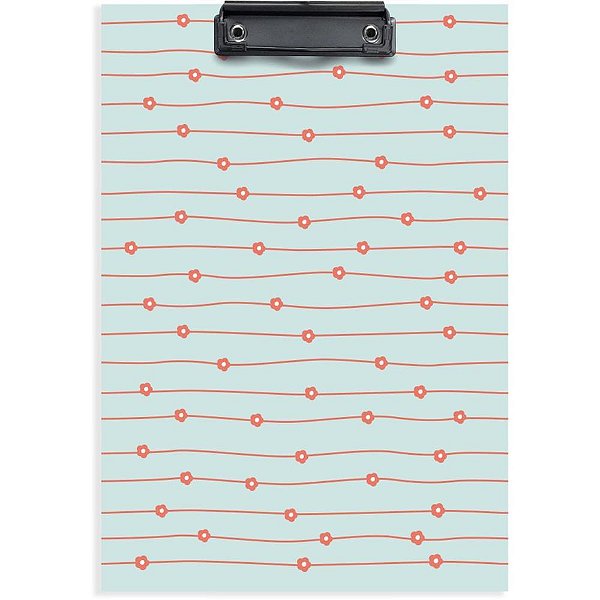 Prancheta Duratex Oficio Linha Flores Prend.meta CX.C/06