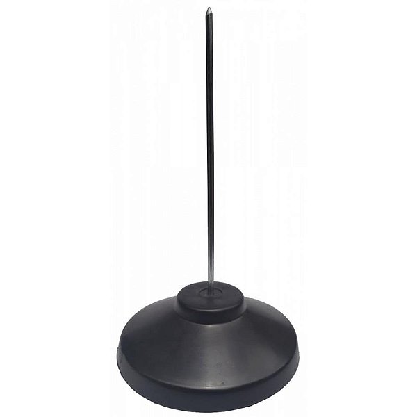 Espeto para Papel Base Plástico Preto PCT.C/12