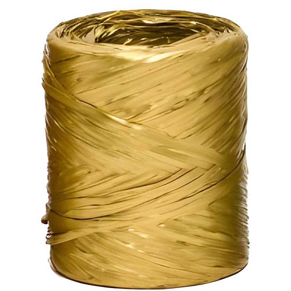 Raphia Sintetica 100M Ouro R76 Rolo