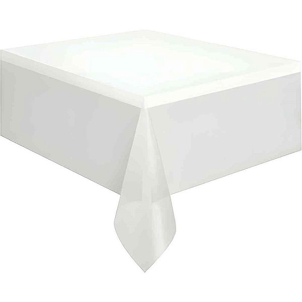 Toalha Plastica 78X78CM Branca PCT.C/10