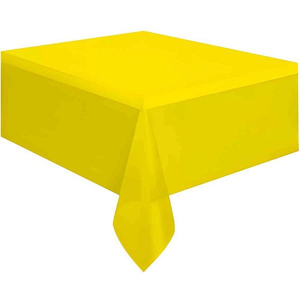 Toalha Plastica 78X78CM Amarela PCT.C/10