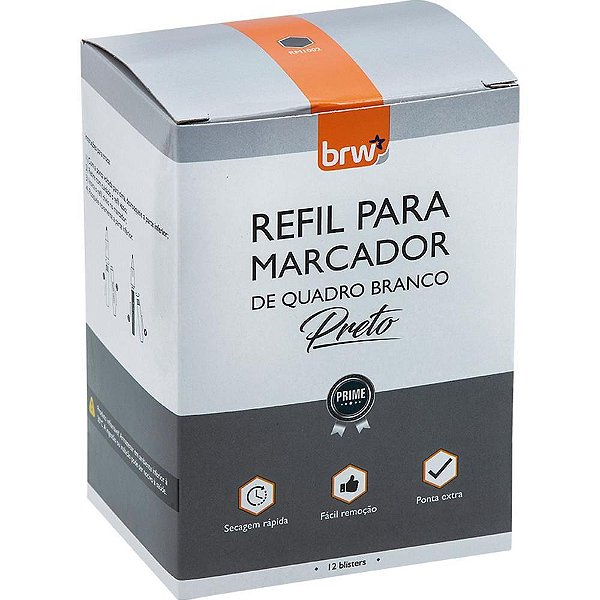 Tinta Marcador Quadro Branco Refil 5,5ML Azul CX.C/12