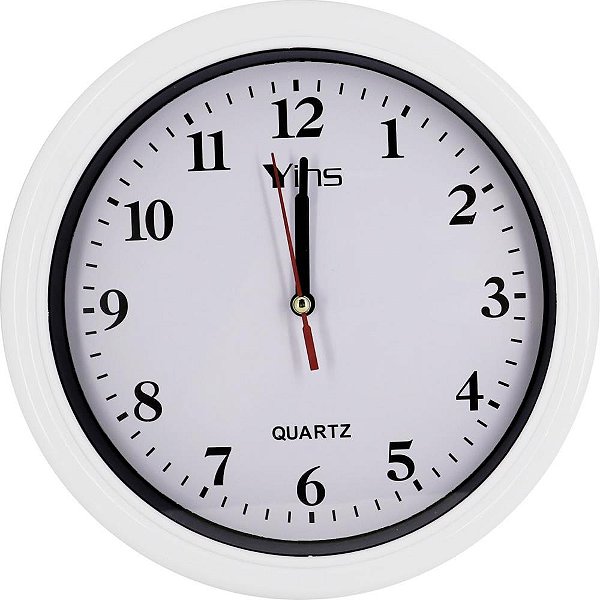 Relogio de Parede Redondo 20CM 2 Cores (S)