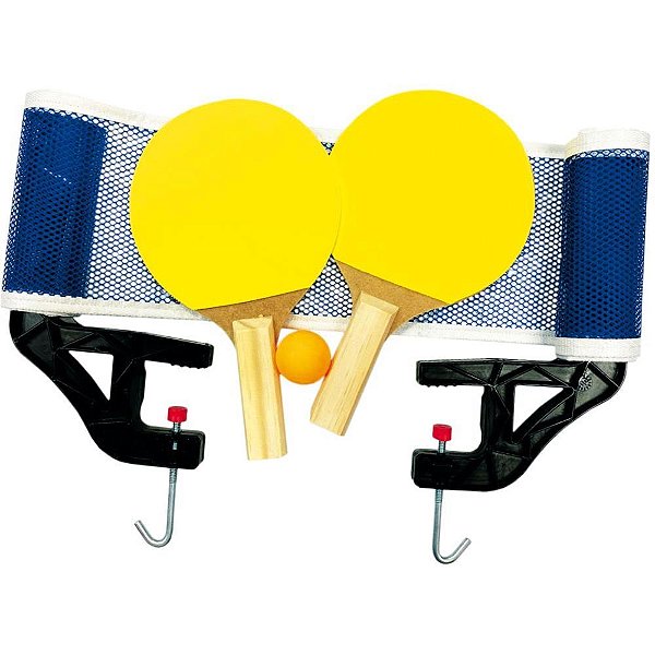 Raquete para PING PONG Tenis de Mesa C/2RAQ.BOLA/REDE