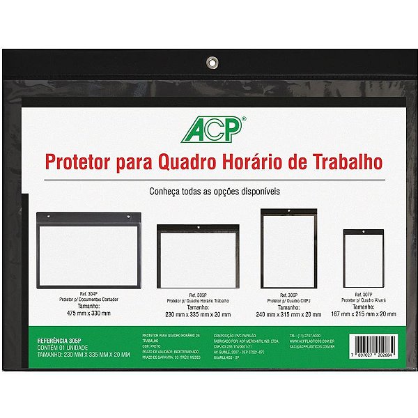 Porta ALVARA Quadro Horario Trabalho Horiz. PCT.C/05