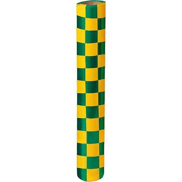 Plastico para Encapar 25M Quadriculado VERDE/AMARELO Rolo