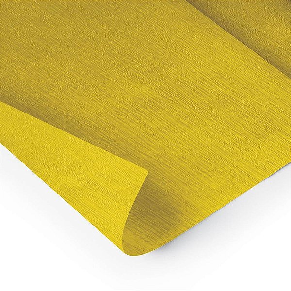 Papel Crepom 48CMX2,00M. Amarelo PCT.C/10