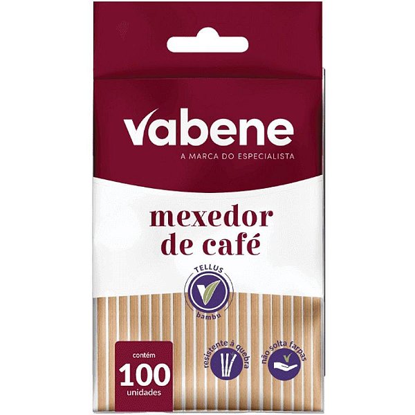 Palheta Descartavel Mexedor de Cafe Bambu PCT.C/100