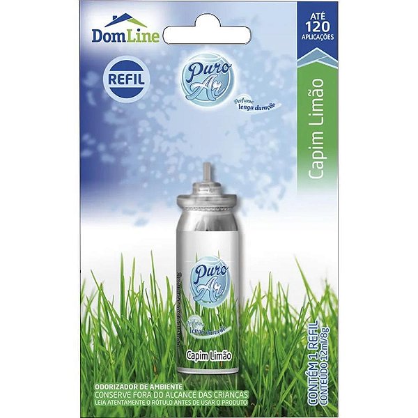 Odorizador de Ambiente Puro AR Refil 12ML.CAPIM/LIMAO Blister