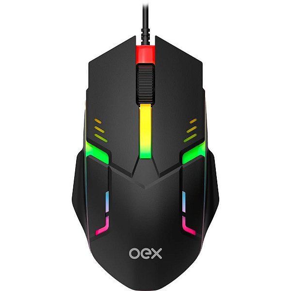 Mouse Optico USB Rainbow 1200DPI Preto