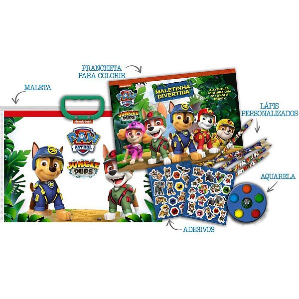Maleta para Pintura Patrulha Canina Maletinha Dive