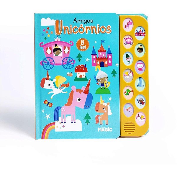 Livro Sonoro Amigos Unicornios 12 SONS