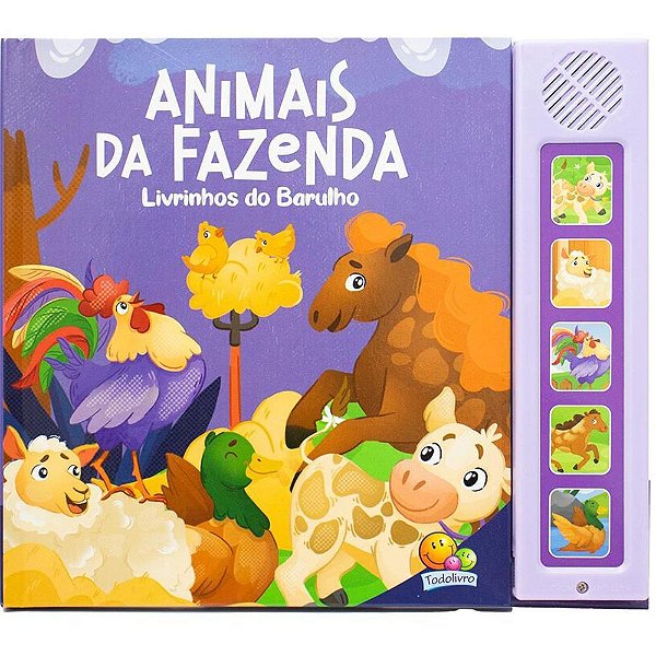 Livro Sonoro Animais da Fazenda 22X19,5 8PG