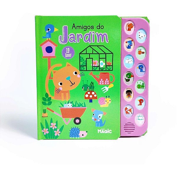 Livro Sonoro Amigos do Jardim 12 SONS
