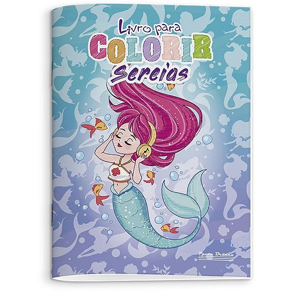 Livro Infantil Colorir Sereias 8PGS. PCT.C/10