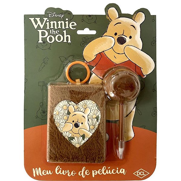 Livro Brinquedo Ilustrado Pooh Livro de Pelucia
