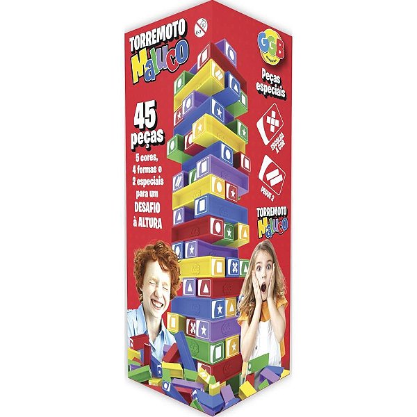 Jogo Diverso Terremoto Maluco 45 PCS