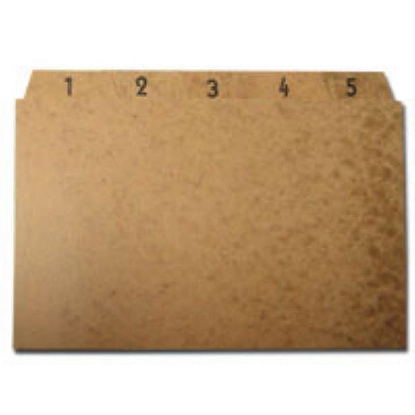 Indice para Fichario 1 a 31 5X8 Cartao KRAFT Jogo