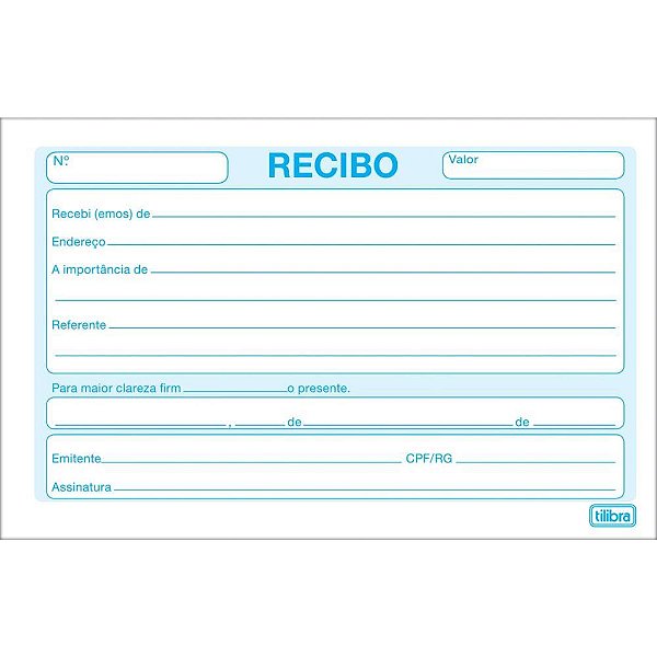 Impresso Recibo Comercial sem Canhoto 50F PQ PCT.C/20