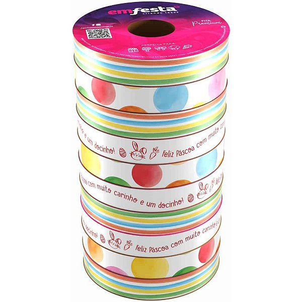 Fita Poli Decorada 15MMX30M Pascoa (S) PCT.C/10