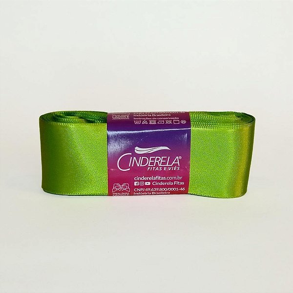 Fita de Cetim 38MM 10M. Verde Folha