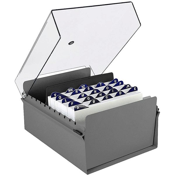 Fichario de Mesa C/ Base de ACO 6X9 Fume