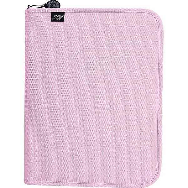 Fichario com Ziper Sweet Rosa C/ESTOJO+DIV 96FLS
