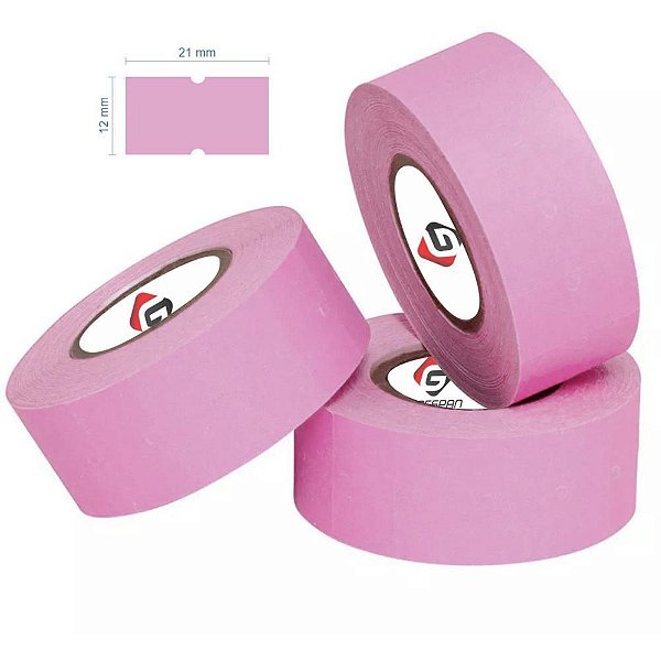Etiqueta para Preco MX 5500 21X12 C/1000 Etiq.rosa PCT.C/10