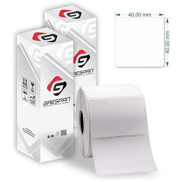 Etiqueta para Balanca Termica ECO 40X40MM 20M 20G CX.C/06