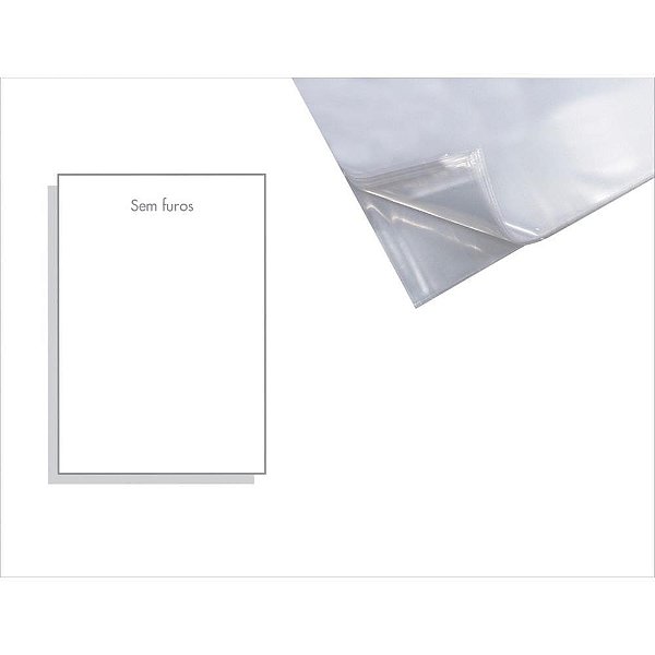 Envelope Plastico sem Furo A4 Medio 0,12 230X310MM PCT.C/100