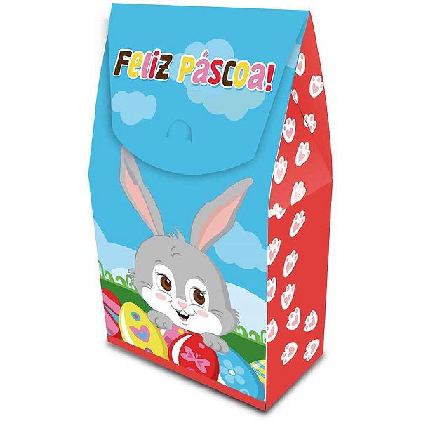 Embalagem para Doces Pascoa CX. Divertida 9X5X15CM PCT.C/06
