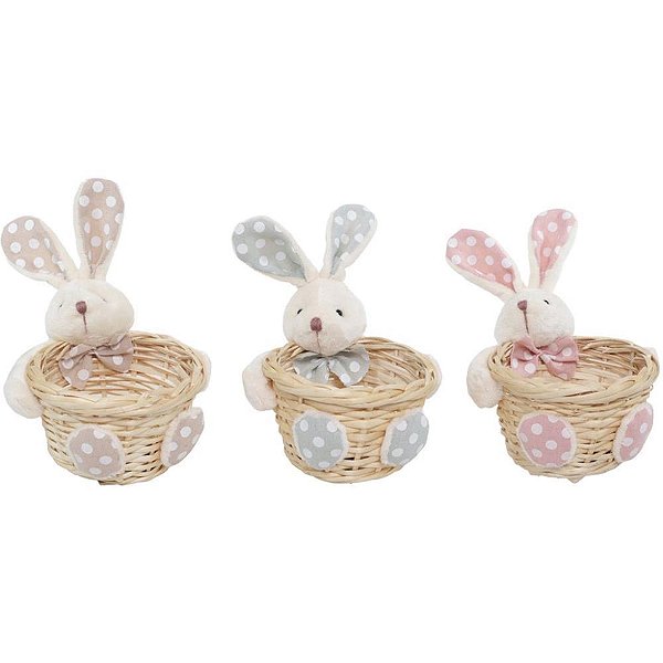 Embalagem para Doces Cestinha Coelho 11CM (S)