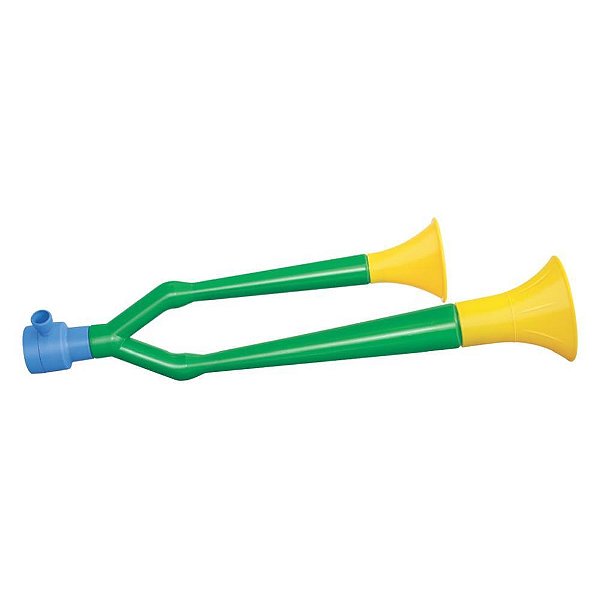 Corneta VD/AM/AZUL Cano Duplo 46CM N.8