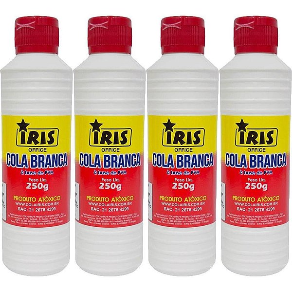 Cola Escolar IRIS Branca 250G. PCT.C/04
