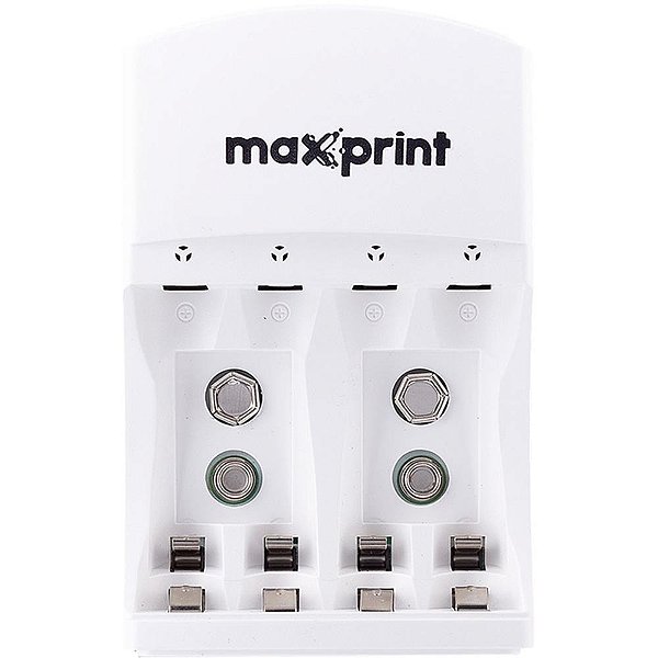 Carregador de Pilhas Bivolt P/PILHAS AA AAA e 9V