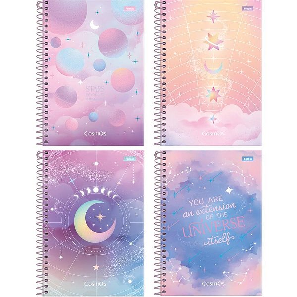 Caderno 01X1 Capa Dura Cosmos 80FLS PCT.C/05