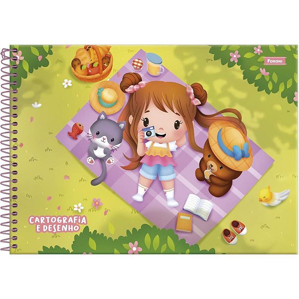 Caderno Desenho UNIV Capa Dura Ternuritas 80F PCT.C/05